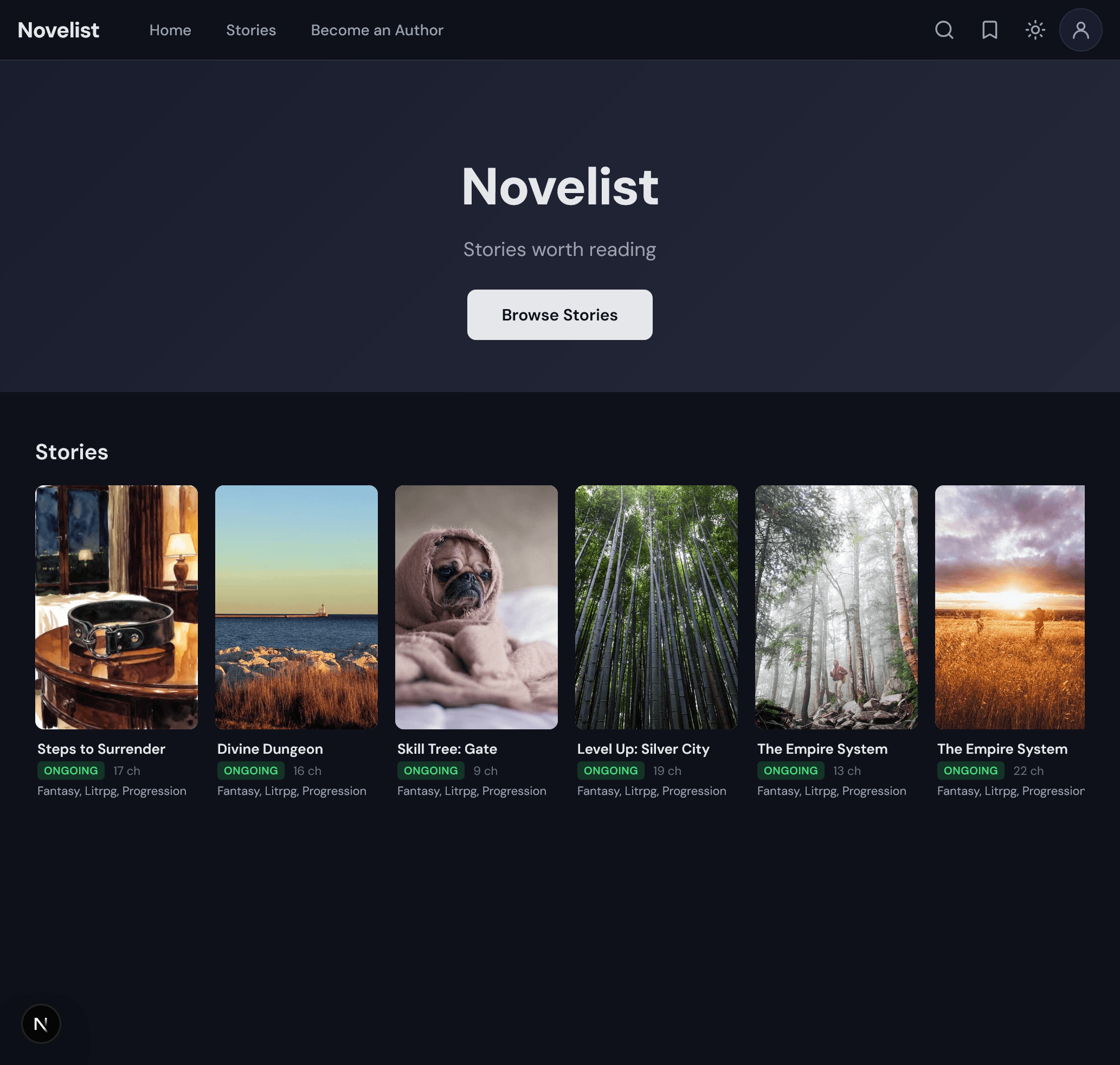 Minimal theme preview